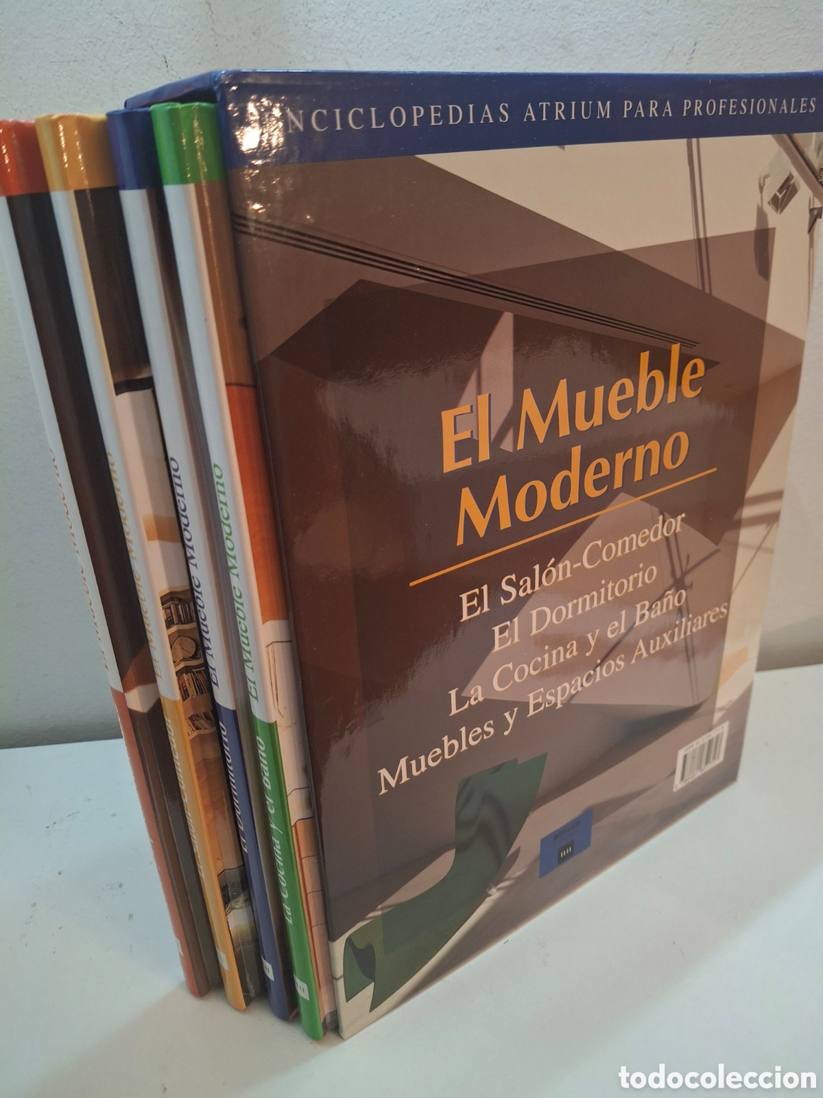Libros de segunda mano: EL MUEBLE MODERNO, CUATRO VOLUMENES, ENCICLOPEDIAS ATRIUM PARA PROFESIONALES, 1999