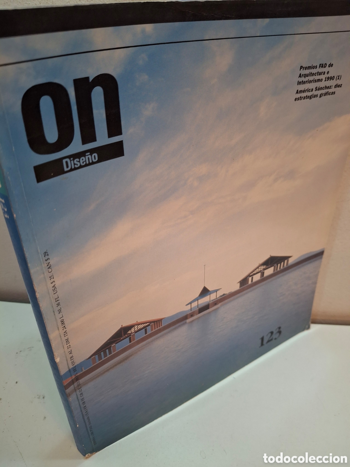 Libros de segunda mano: REVISTA ON DISE&Ntilde;O N&ordm; 123, PREMIOS FAD 1990-AMERICA SANCHEZ, 1991