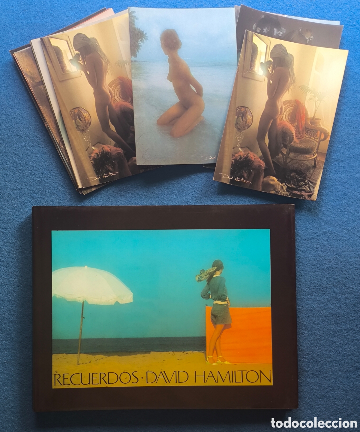 Libros de segunda mano: DAVID HAMILTON FOTOGRAF&Iacute;A ER&Oacute;TICA LIBRO + POSTALES