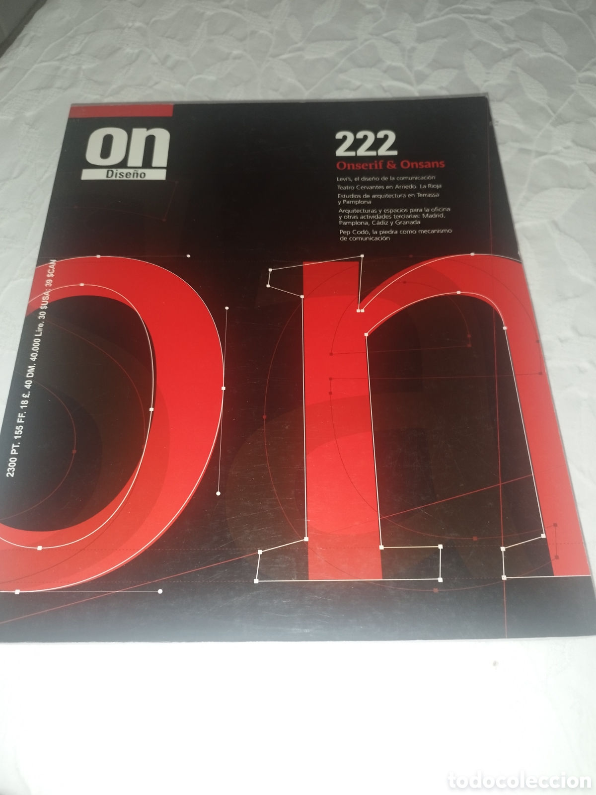 Libros de segunda mano: REVISTA ON DISE&Ntilde;O N.&ordm; 222. 2001 ARQUITECTURA-DISE&Ntilde;O.