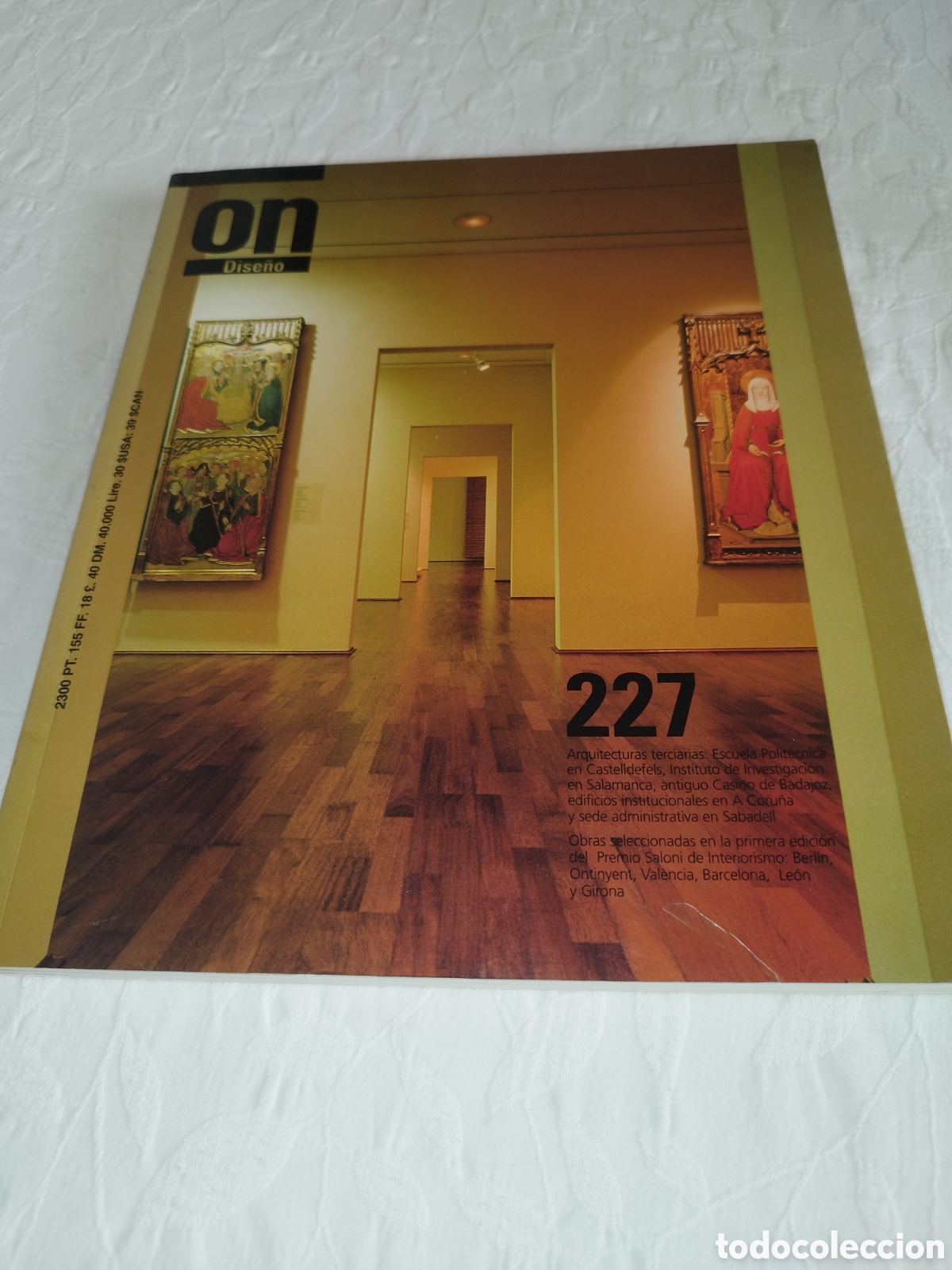 Libros de segunda mano: REVISTA ON DISE&Ntilde;O N.&ordm; 227. 2001. ARQUITECTURA - DISE&Ntilde;O.