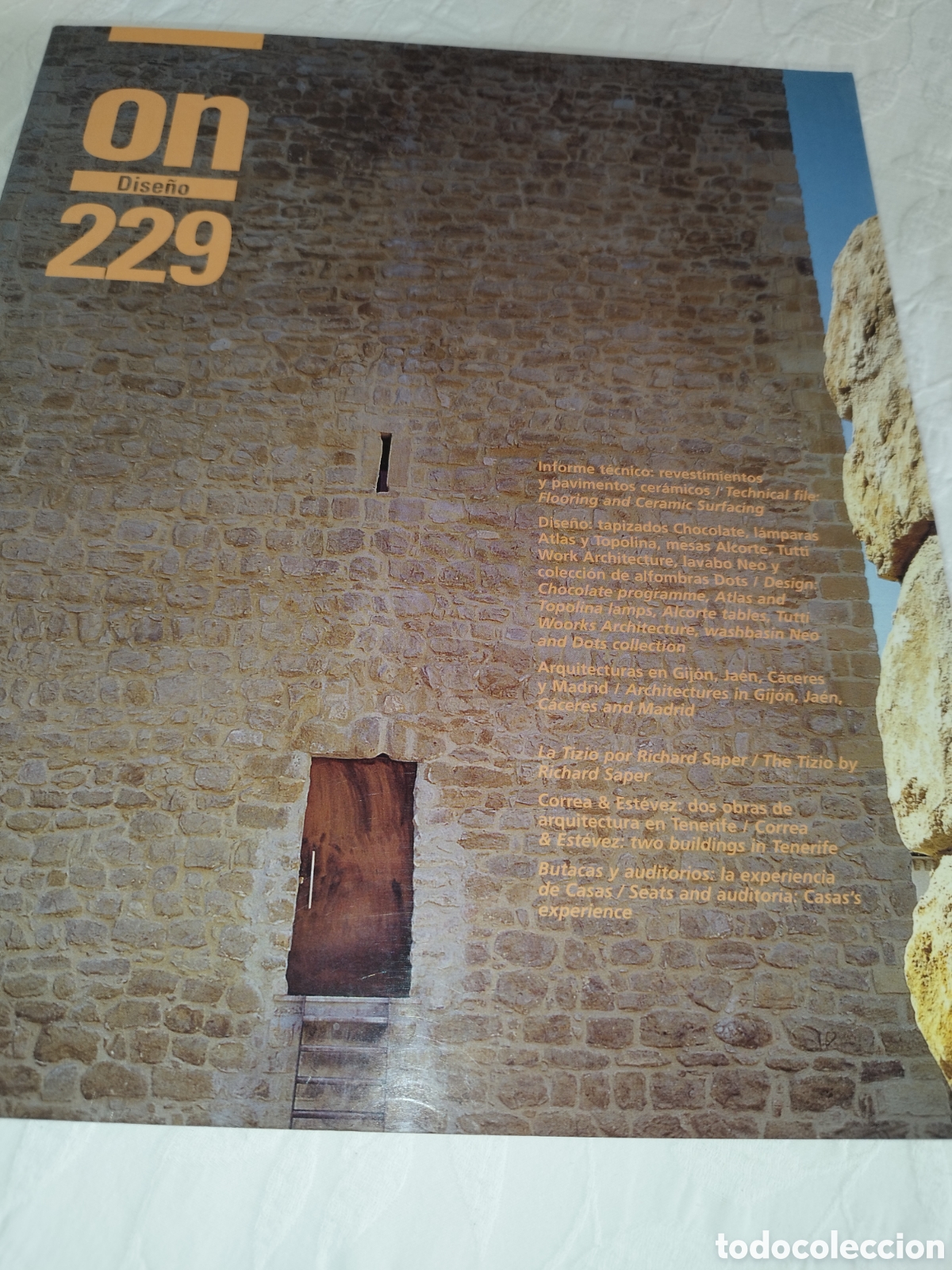 Libros de segunda mano: REVISTA ON DISE&Ntilde;O N.&ordm; 229. 2002. ARQUITECTURA - DISE&Ntilde;O.