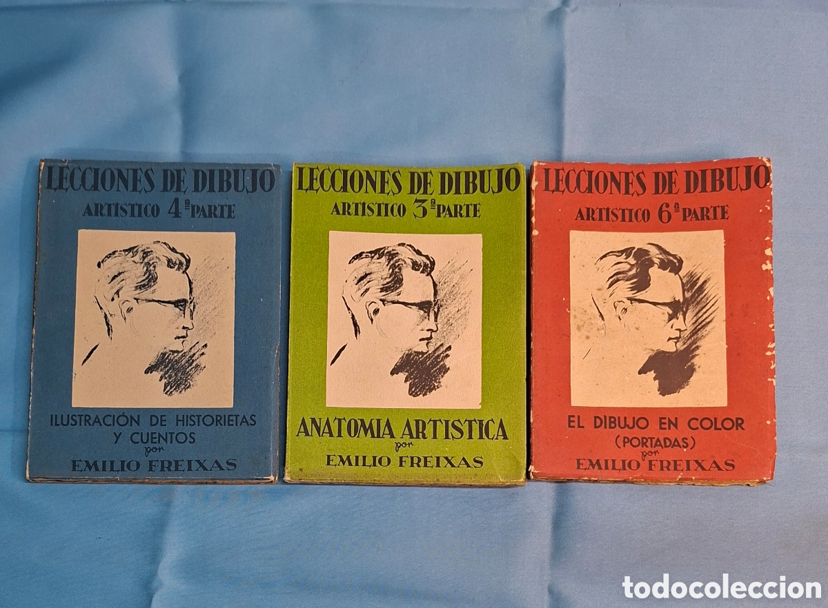 Libros de segunda mano: Emilio Freixas &middot; Lecciones de Dibujo Art&iacute;stico &middot; Partes 3, 4 y 6 &middot; Barcelona