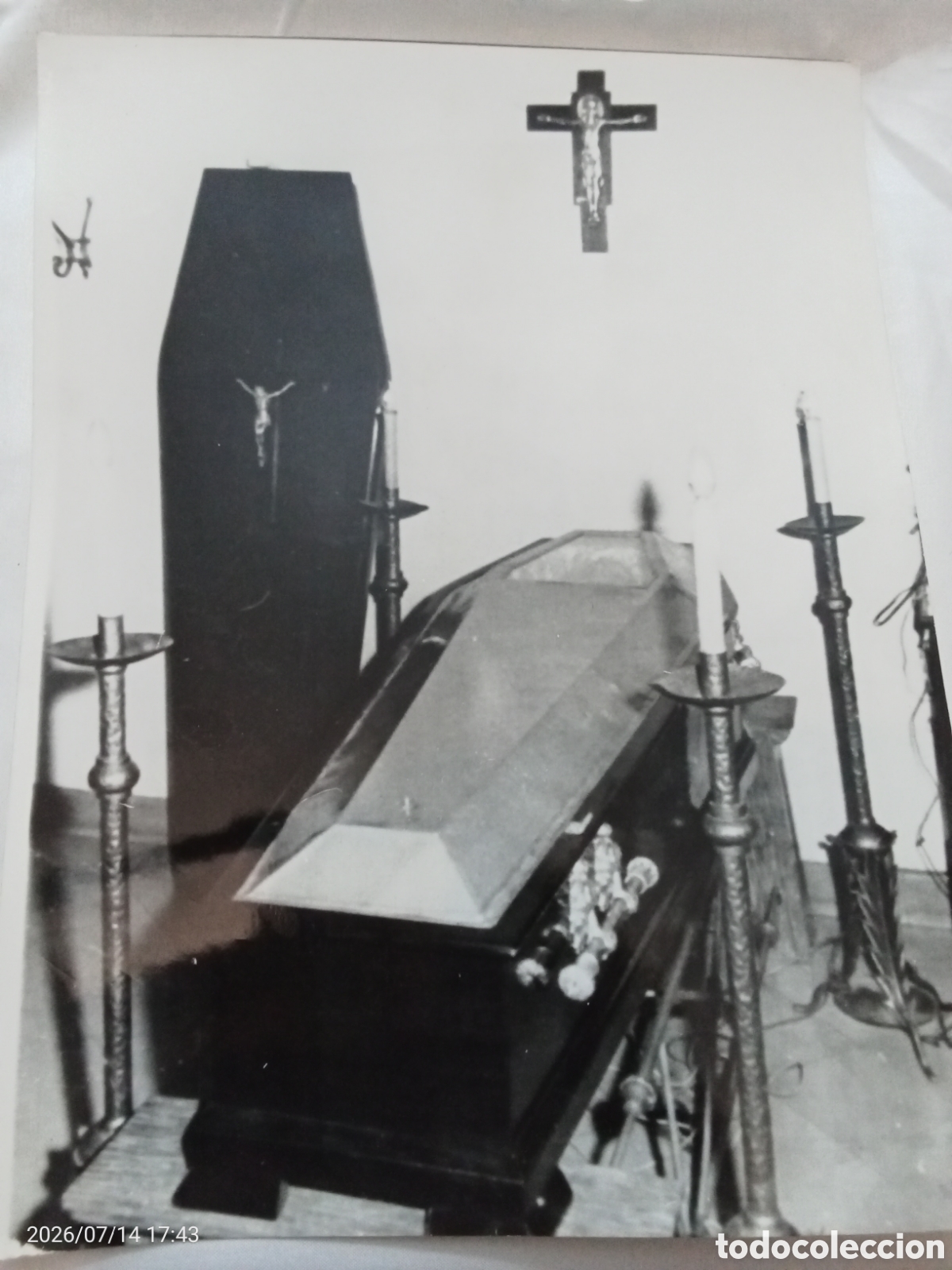 Libros de segunda mano: Fotograf&iacute;a original fallecimiento del Conde de Arruga del 72