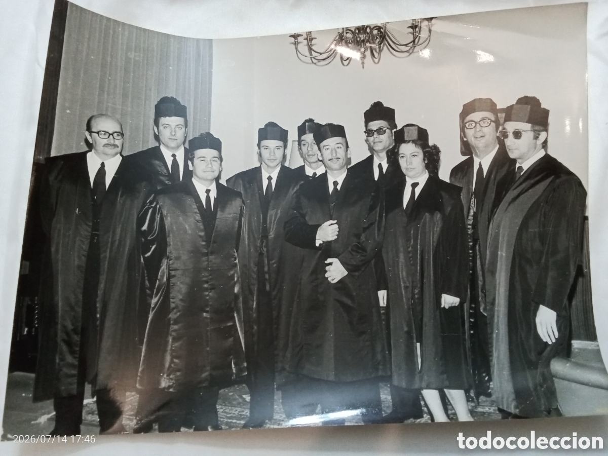 Libros de segunda mano: Fotograf&iacute;a original Las Palmas del 72. Presta juramento la primera mujer abogada de las Palmas