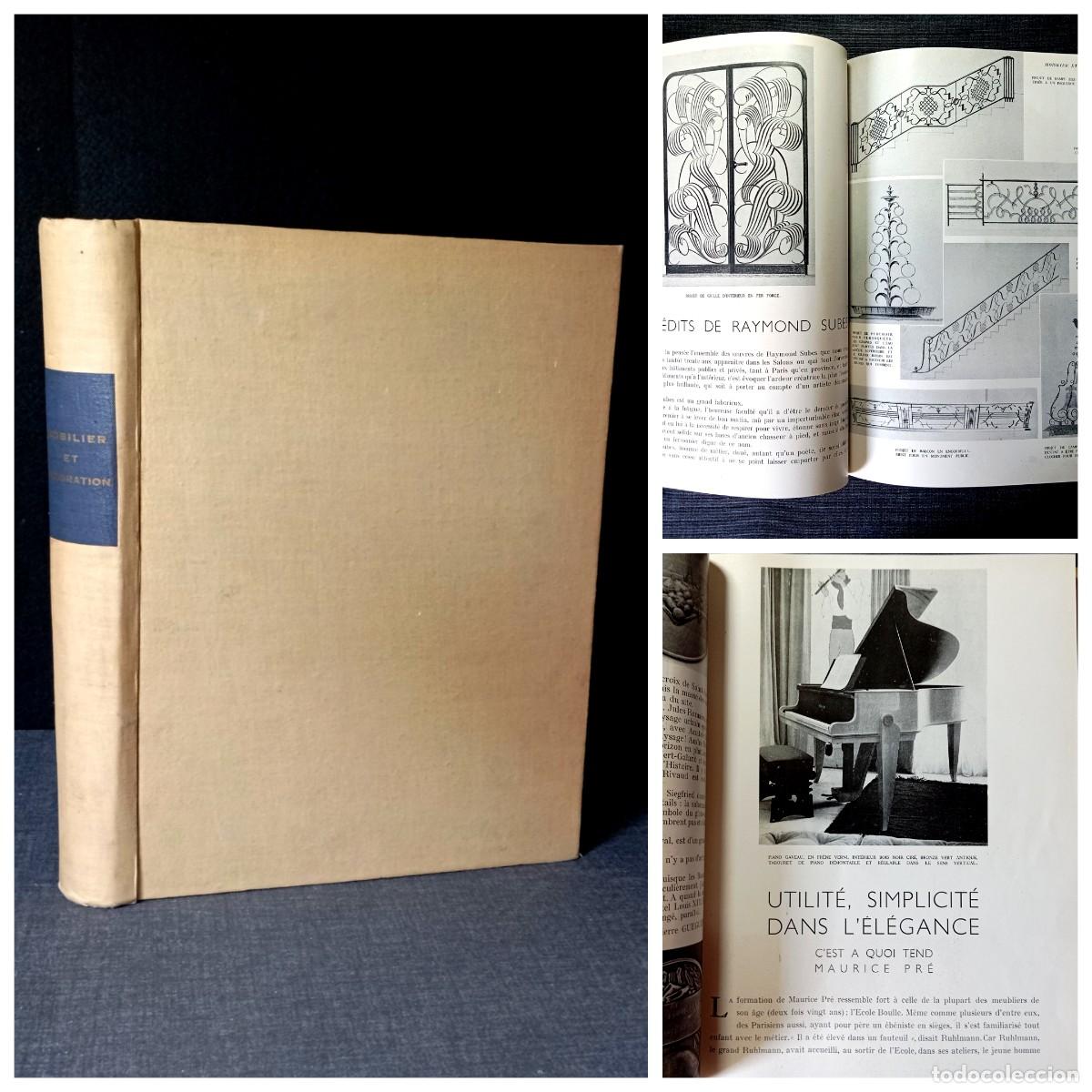 Libros de segunda mano: ⚜️ L1802. Recueil Mobilier et D&eacute;coration 1949-1950. Dise&ntilde;o franc&eacute;s. Excepcional.