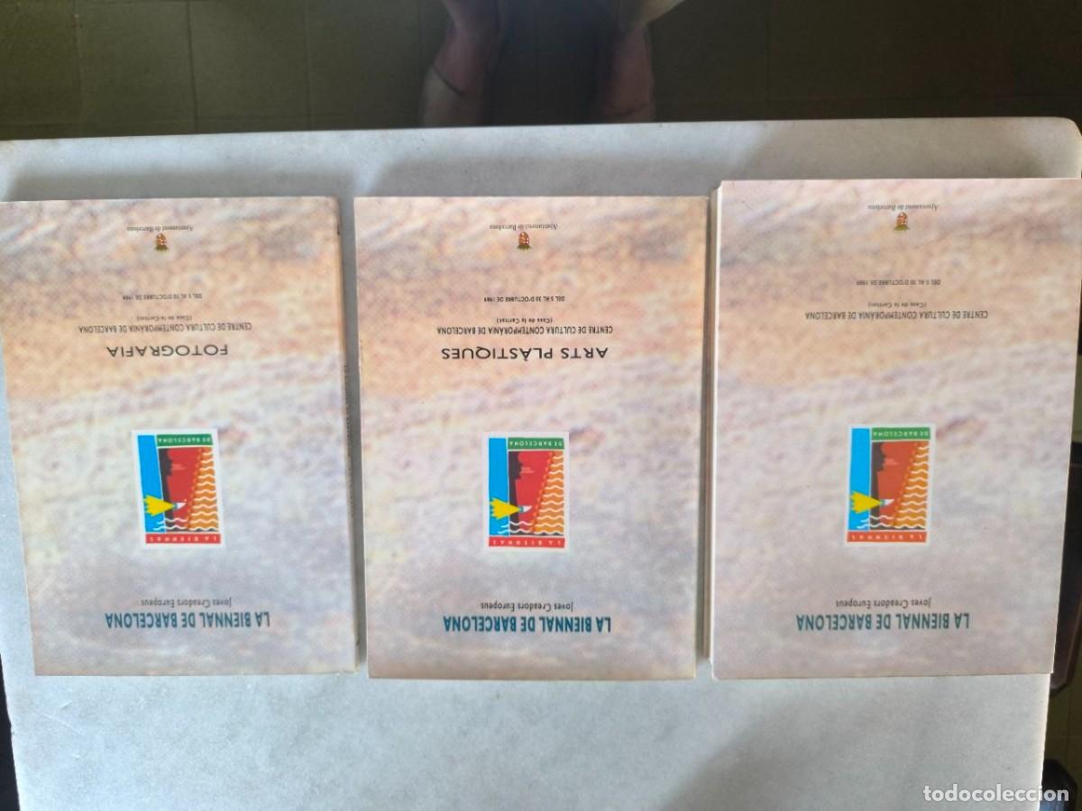 Libros de segunda mano: LA BIENNAL DE BARCELONA 1989, JOVES CREADORS EUROPEUS, CULTURA FOTOGRAFIA ARTS PLASTIQUES 3 LIBROS