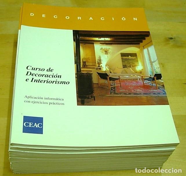 Libros de segunda mano: CURSO DE DECORACION E INTERIORISMO 1997 CEAC 12 Unidades + Vol&uacute;men adicional