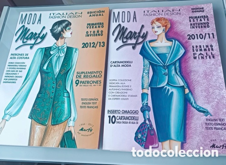 Libros de segunda mano: Moda Marfy. 2 revistas.