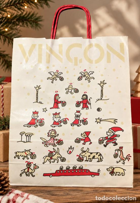 Libros de segunda mano: JAVIER MARISCAL &ndash; VIN&Ccedil;ON | Bolsa original Navidad 1998-1999 | Dise&ntilde;o gr&aacute;fico Barcelona | 40 &times; 32 cm