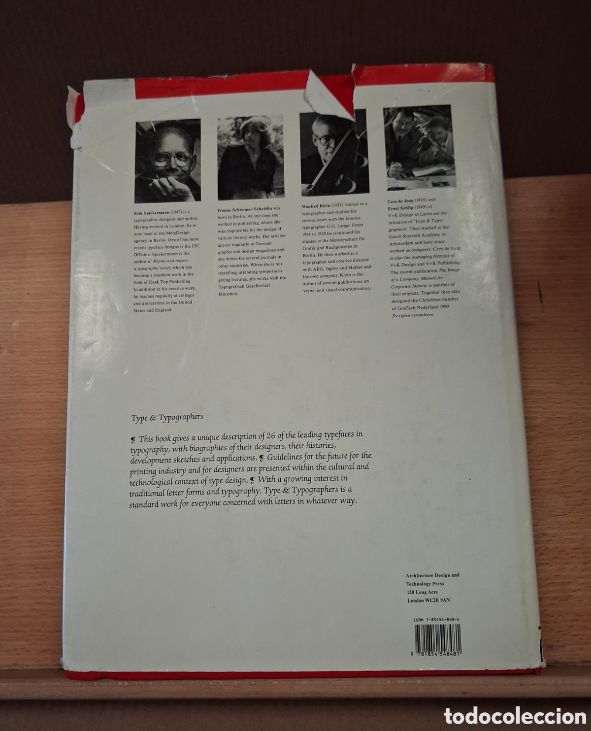 Libros de segunda mano: TYPE & TYPOGRAPHERS. MANFRED KLEIN. 1991. - Foto 2