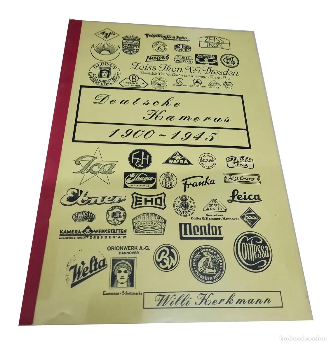 Gebrauchte B&uuml;cher: Willi Kerkmann &ndash; Deutsche Kameras 1900&ndash;1945 &ndash; Cat&aacute;logo de c&aacute;maras alemanas &ndash; 1990 LM
