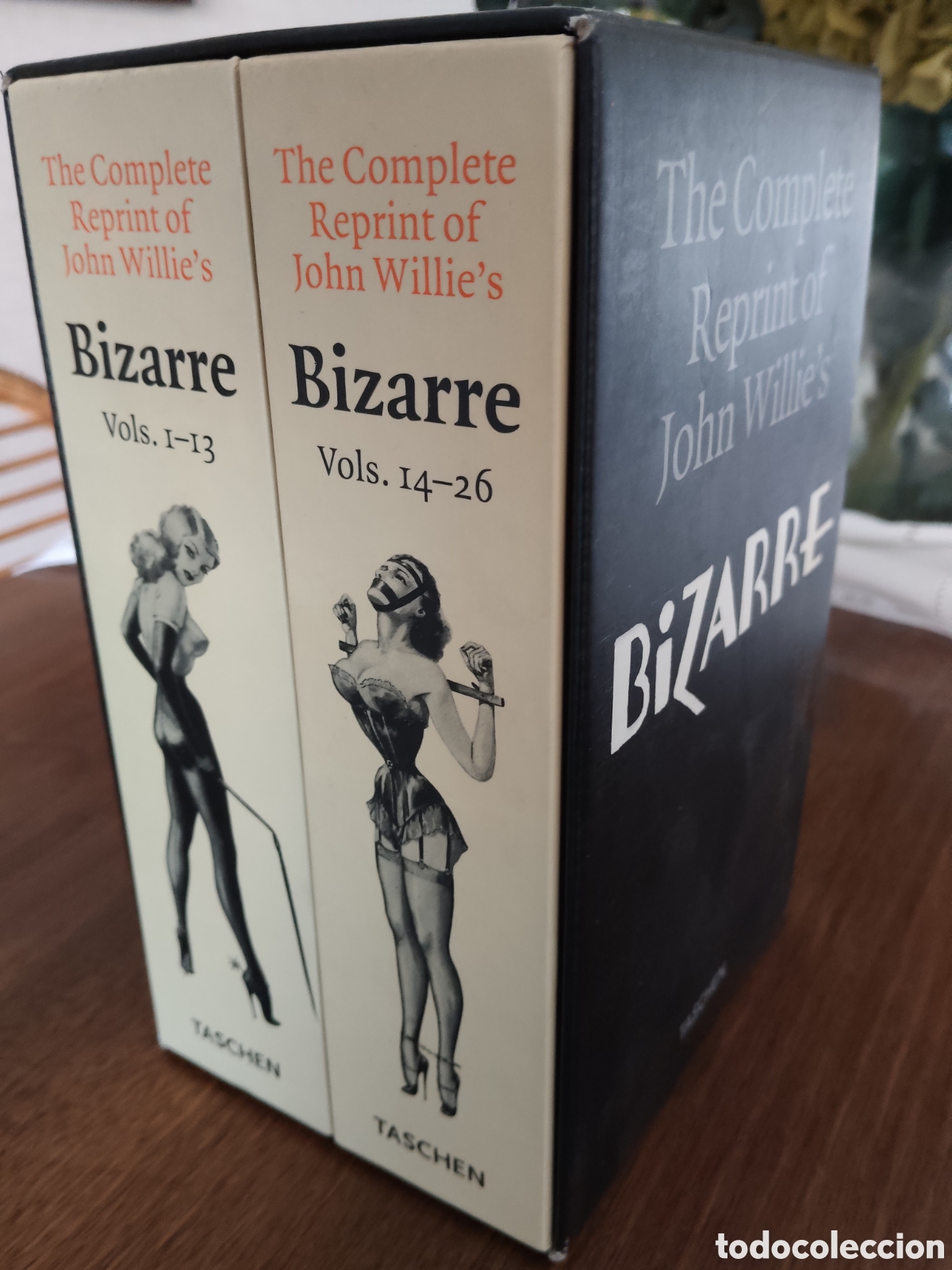 Libros de segunda mano: THE COMPLETE REPRINT OF JOHN WILLIE'S BIZARRE DOS TOMOS EN CAJA TASCHEN 1995 BONDAGE FESTISH BDSM
