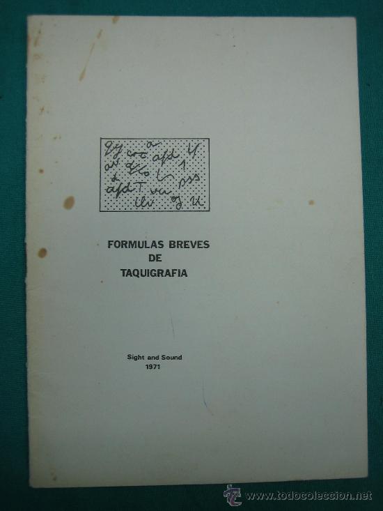 Enciclopedias de segunda mano: Formulas Breves de Taquigrafia - Foto 1