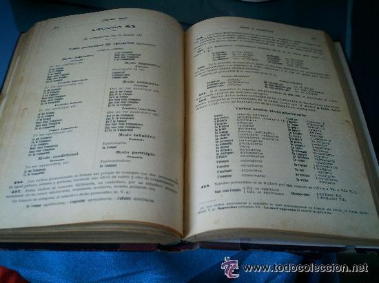 Enciclopedias de segunda mano: ANTIGUO LIBRO GRAM&Aacute;TICA FRANCESA 100 LECCIONES - Foto 6