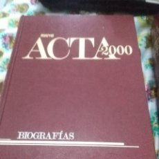 Enciclopedias de segunda mano: NUEVA ACTA 2000. BIOGRAFÍAS. EDITORIAL RIALP. EST24B1. Lote 64575807