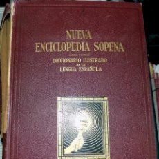 Enciclopedias de segunda mano: NUEVA ENCICLOPEDIA SOPENA. DICCIONARIO ILUSTRADO DE LA LENGUA ESPAÑOLA. 1958. TOMO PRIMERO.