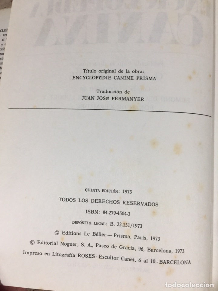 Enciclopedias de segunda mano: Enciclopedia canina - Foto 3