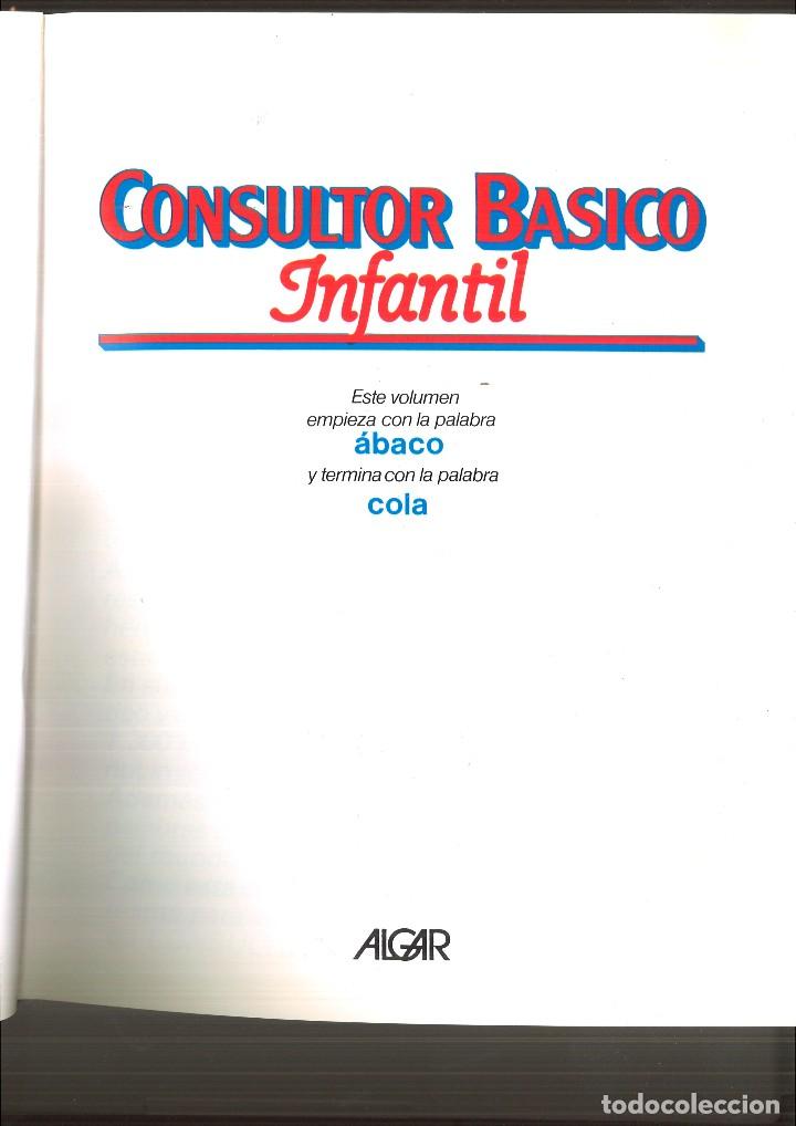Enciclopedias de segunda mano: CONSULTOR B&Aacute;SICO INFANTIL. EDICIONES ALGAR - Foto 2