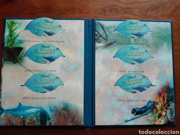 Enciclopedias de segunda mano: El mundo submarino. Rueda. 10 tomos y 6 DVDs. enciclopedia Completa - Foto 3 - 109472132