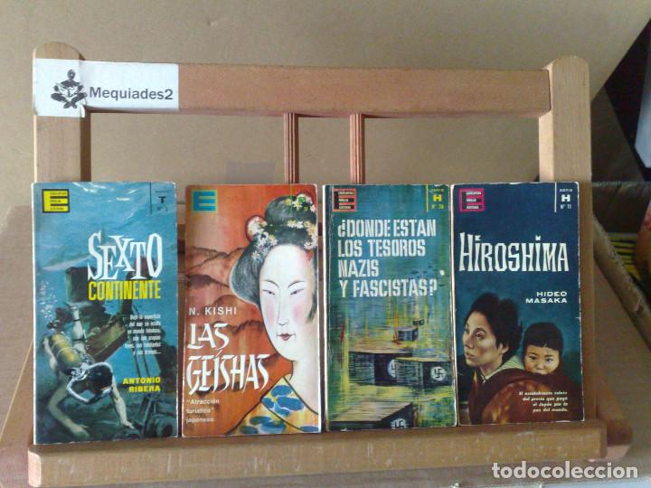 Second hand encyclopedias: LOTE ENCICLOPEDIA POPULAR ILUSTRADA: SEXTO CONTINENTE, LAS GEISHAS DONDE ESTAN TESOROS NAZIS, HIROSH