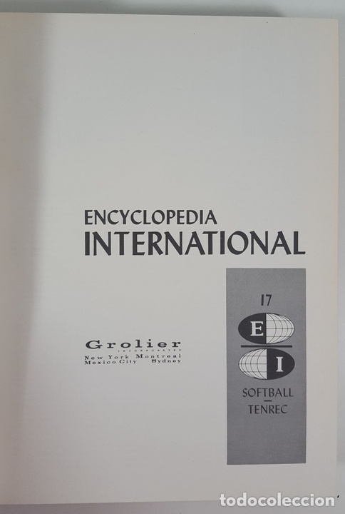 Enciclopedias de segunda mano: ENCYCLOPEDIA INTERNATIONAL. 20 TOMOS. EDIT GROLIER. U.S.A. 1963. - Foto 33 - 145484426