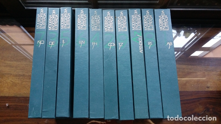 Enciclopedias de segunda mano: moderna enciclopedia ilustrada completa, 10 tomos (2u) - Foto 2 - 178685973