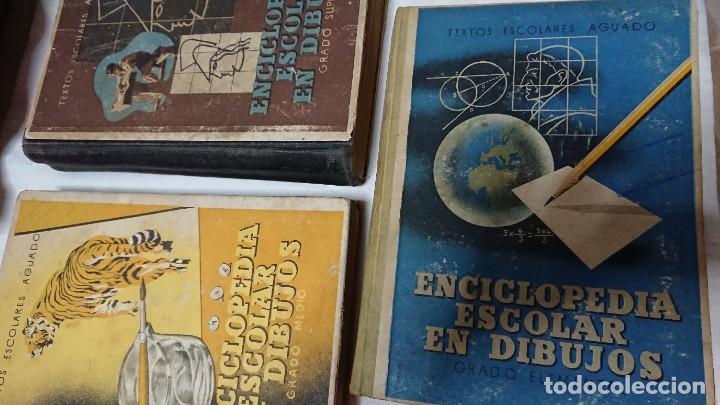 Second hand encyclopedias: ENCICLOPEDIA ESCOLAR EN DIBUJOS GRADO ELEMENTAL, MEDIO Y SUPERIOR