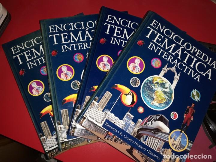 ENCICLOPEDIA TEMÁTICA INTERACTIVA 4 TOMOS COMPLETA . JARCA 2002 (Libros de Segunda Mano - Enciclopedias)