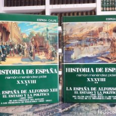Enciclopedias de segunda mano: HISTORIA DE ESPAÑA R. MENÉNDEZ PIDAL. TOMO XXXVIII. 2 VOLUMENES. ESPAÑA ALFONSO XIII. ESPASA CALPE.
