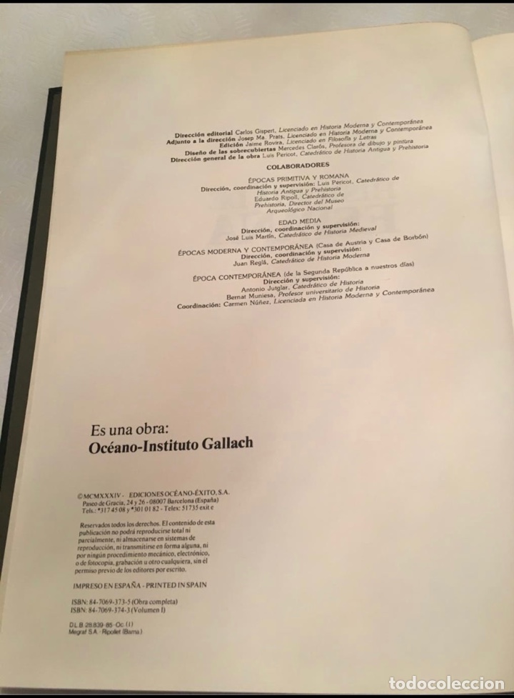 Enciclopedias de segunda mano: Historia de Espa&ntilde;a. 6 Tomos . - Foto 2