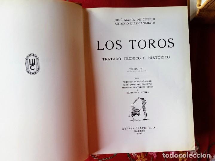 Enciclopedias de segunda mano: Enciclopedia Los Toros de Cossio - Foto 7