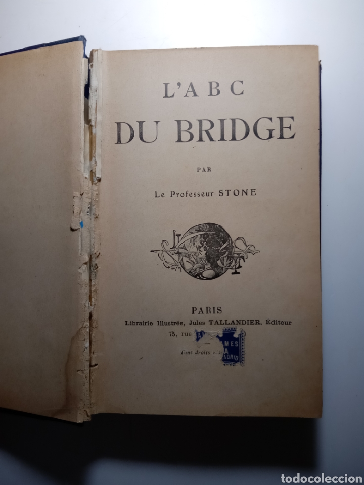 Enciclopedias de segunda mano: L A B C DU DBRIDGE. Stone. Paris sin a&ntilde;o - Foto 1