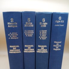 Enciclopedias de segunda mano: MANUAL DE HISTORIA UNIVERSAL, HISTORIA ANTIGUA, SIGLOS XVI-XVII, SIGLO XVII Y SIGLO XX.. Lote 367398534