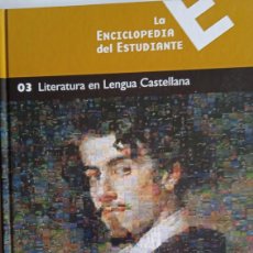 Enciclopedias de segunda mano: LA ENCICLOPEDIA DEL ESTUDIANTE. TOMO 03 LITERATURA EN LENGUA CASTELLANA. Lote 377257264