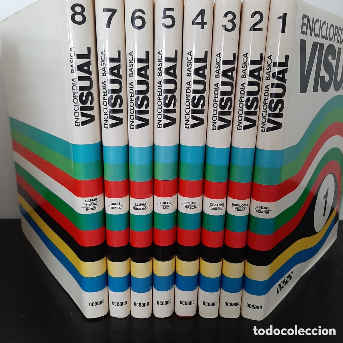 Enciclopedias de segunda mano: ENCICLOPEDIA BASICA VISUAL 8 TOMOS COMPLETA. - Foto 2