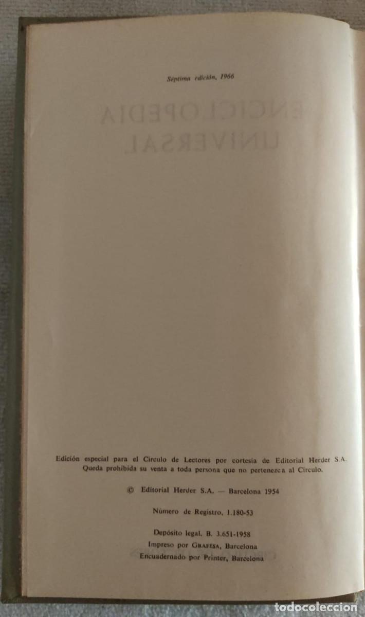 Enciclopedias de segunda mano: ENCICLOPEDIA UNIVERSAL. - Foto 4