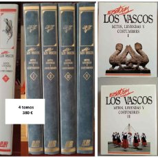 Enciclopedias de segunda mano: NOSOTROS LOS VASCOS. MITOS, LEYENDAS Y COSTUMBRES. EDICIÓN DE LUJO (1989) - 4 TOMOS. Lote 362897385