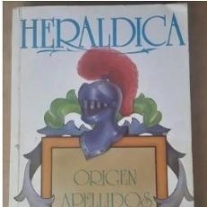 Enciclopedias de segunda mano: HERÁLDICA. ORIGEN APELLIDOS Y ESCUDOS. BUENO TELLO, ANTONIO.. Lote 396818214