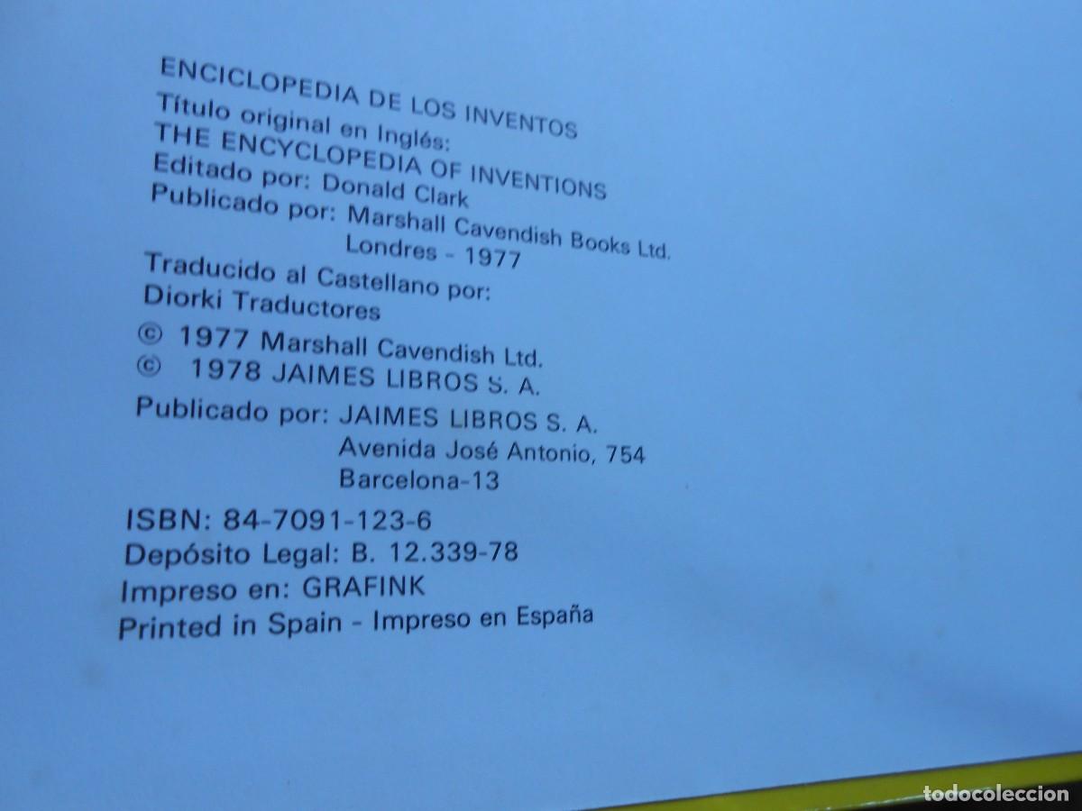 Enciclopedias de segunda mano: ENCICLOPEDIA DE LOS INVENTOS - Foto 5