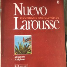 Enciclopedias de segunda mano: FASCÍCULO 6 DE DICCIONARIO ENCICLOPÉDICO NUEVO LAROUSSE. EDICIÓN 1994. ALFAGUARA / ALTIPLANO.
