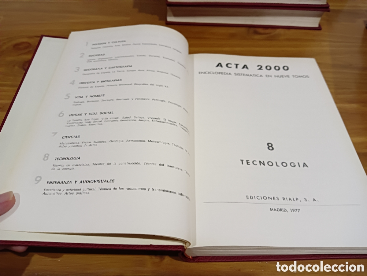 Enciclopedias de segunda mano: Acta 2000. Tecnolog&iacute;a vol 8 - Foto 2