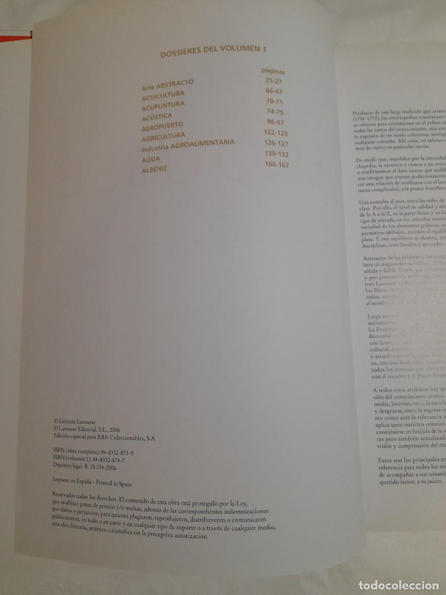 Enciclopedias de segunda mano: ENCICLOPEDIA UNIVERSAL LAROUSSE - Foto 2