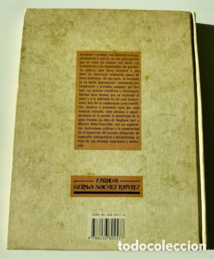 Enciclopedias de segunda mano: RESTAURACION DE LIBROS. - Foto 2