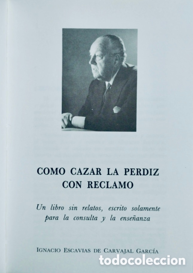 Enciclopedias de segunda mano: COMO CAZAR LA PERDIZ CON RECLAMO - Foto 2