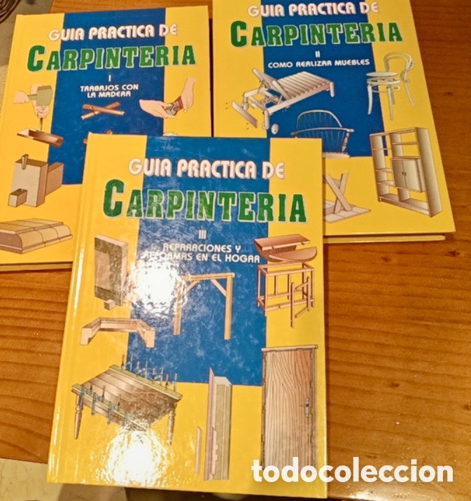 Enciclopedias de segunda mano: Gu&iacute;a Pr&aacute;ctica de Carpinter&iacute;a. 3 tomos. - Foto 1