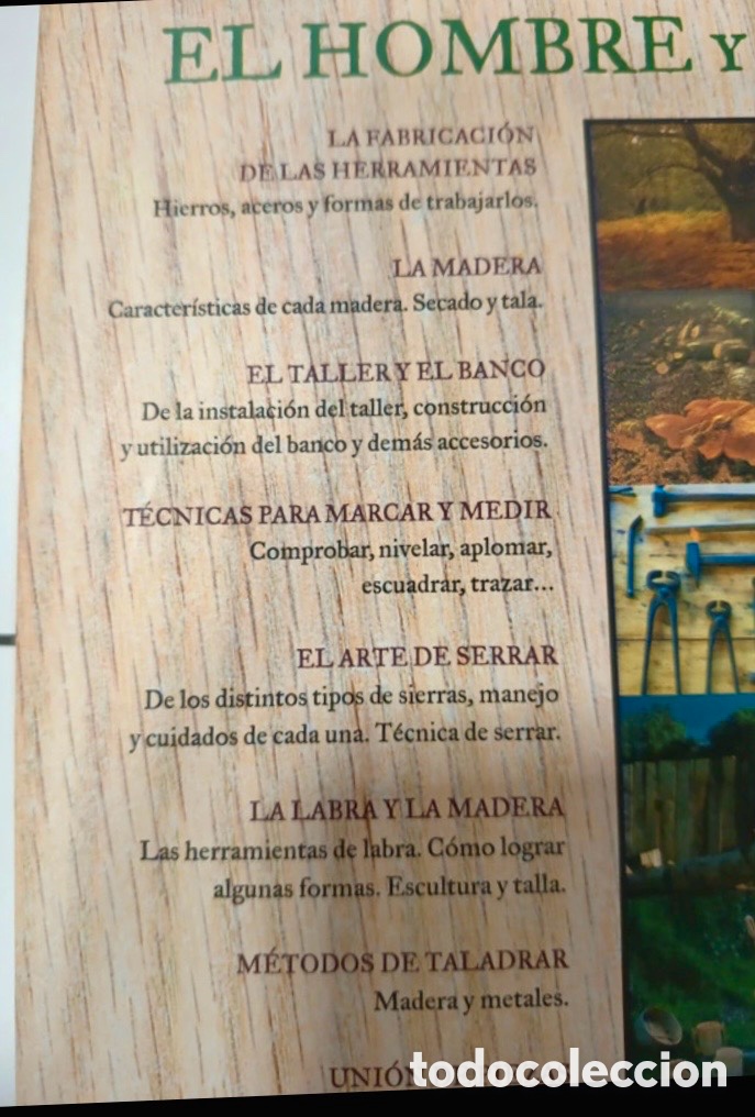 Enciclopedias de segunda mano: El hombre y la madera. Carpinter&iacute;a. - Foto 5