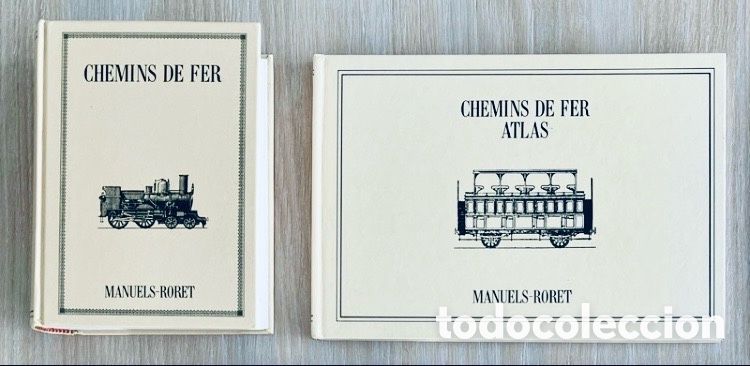 Enciclopedias de segunda mano: Chemins de Fer + Chemins de Fer Atlas Manuels-Roret.