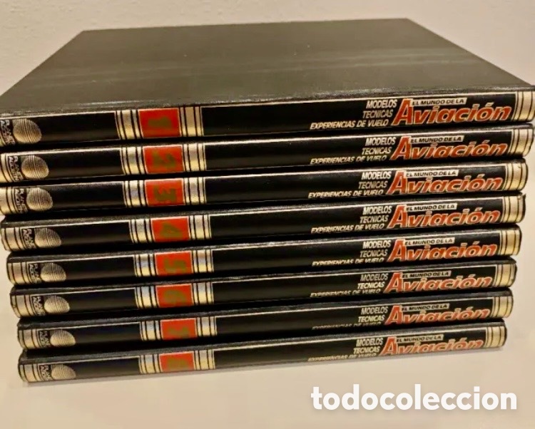Second hand encyclopedias: EL MUNDO DE LA AVIACI&Oacute;N. MODELOS, T&Eacute;CNICAS, EXPERIENCIAS DE VUELO. 8 TOMOS. COMPETA.