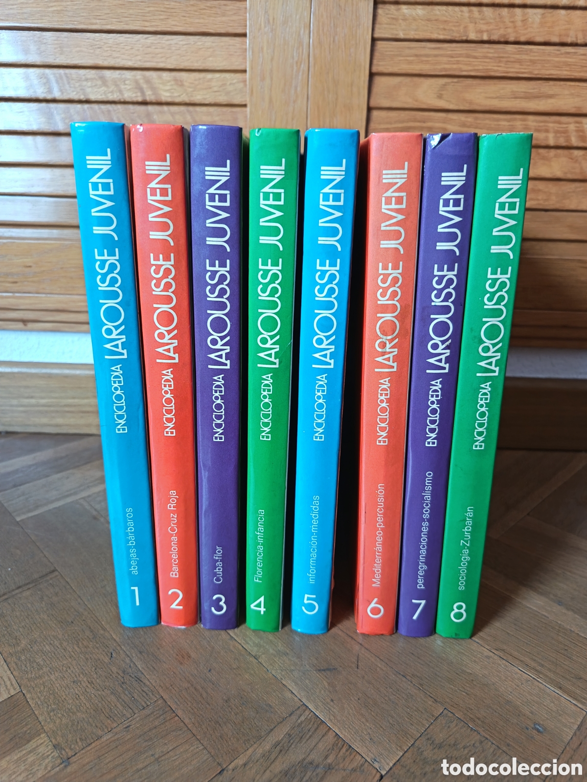 Enciclopedias de segunda mano: Enciclopedia larousse juvenil (1a ed Vergara, 1976) - Completa 8 tomos- Ilustrada-Muy buen estado